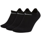 Nike Golf Socks - Everyday Lightweight No Show - 3 Pack Black SU26