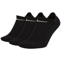Nike Golf Socks - Everyday Lightweight No Show - 3 Pack Black SU26
