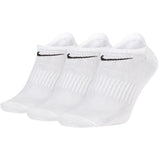 Nike Golf Socks - Everyday Lightweight No Show - 3 Pack White SU26
