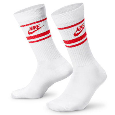 Nike Golf Socks - Sportswear Essential Crew - 3 Pk Uni. Red SP26