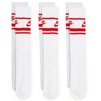 Nike Golf Socks - Sportswear Essential Crew - 3 Pk Uni. Red SP26