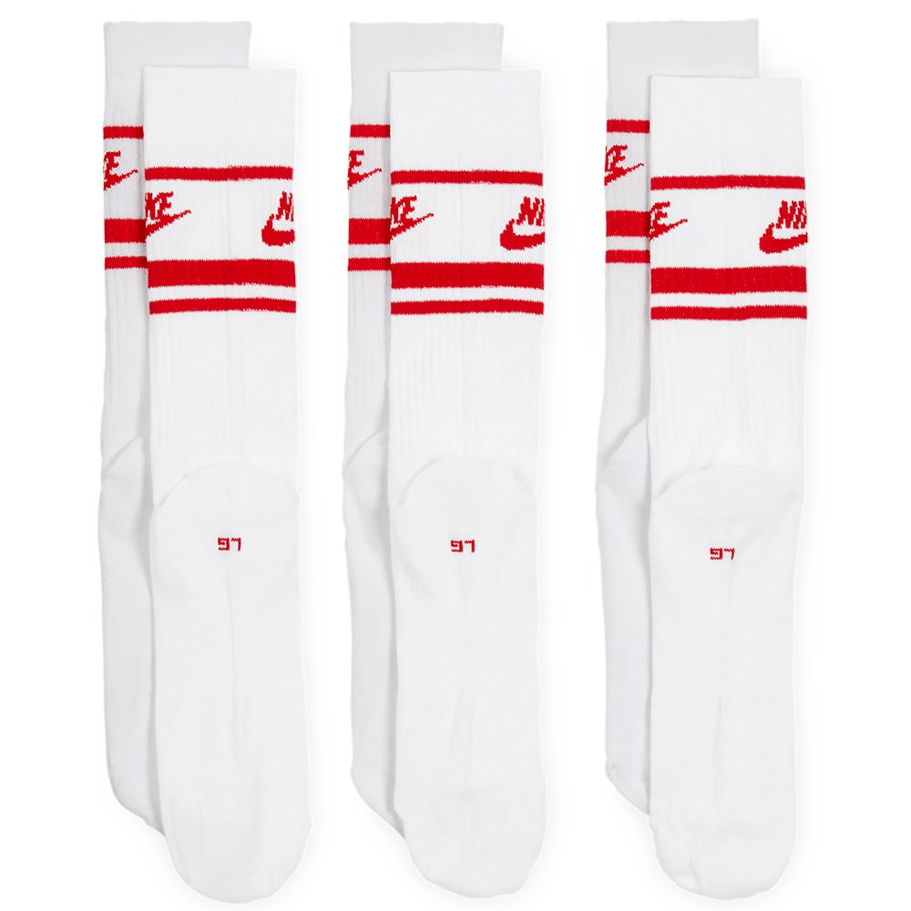 Nike Golf Socks - Sportswear Essential Crew - 3 Pk Uni. Red SP26