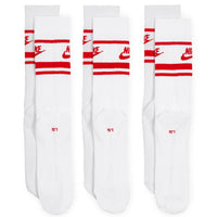 Nike Golf Socks - Sportswear Essential Crew - 3 Pk Uni. Red SP26