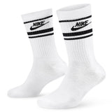 Nike Golf Socks - Sportswear Essential Crew - 3 Pk White - Black SP26