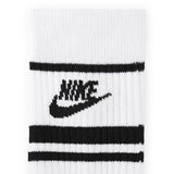 Nike Golf Socks - Sportswear Essential Crew - 3 Pk White - Black SP26