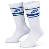 Nike Golf Socks - Sportswear Essential Crew - 3 Pk White - Game Royal SP26