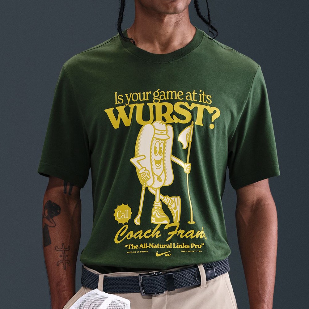 Nike Golf T-Shirt - Coach Frank Tee - Fir FA25