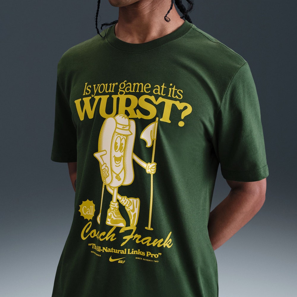 Nike Golf T-Shirt - Coach Frank Tee - Fir FA25