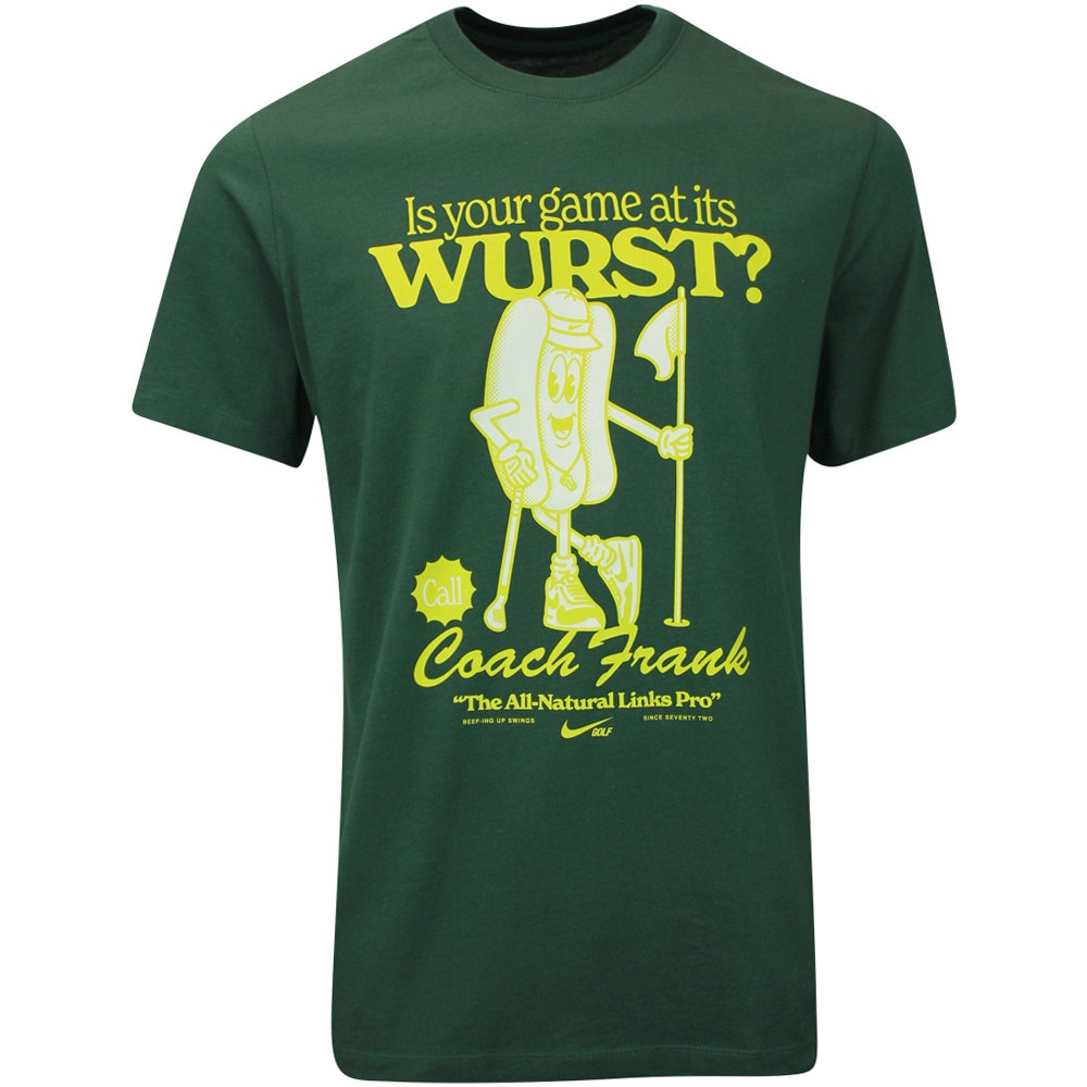 Nike Golf T-Shirt - Coach Frank Tee - Fir FA25