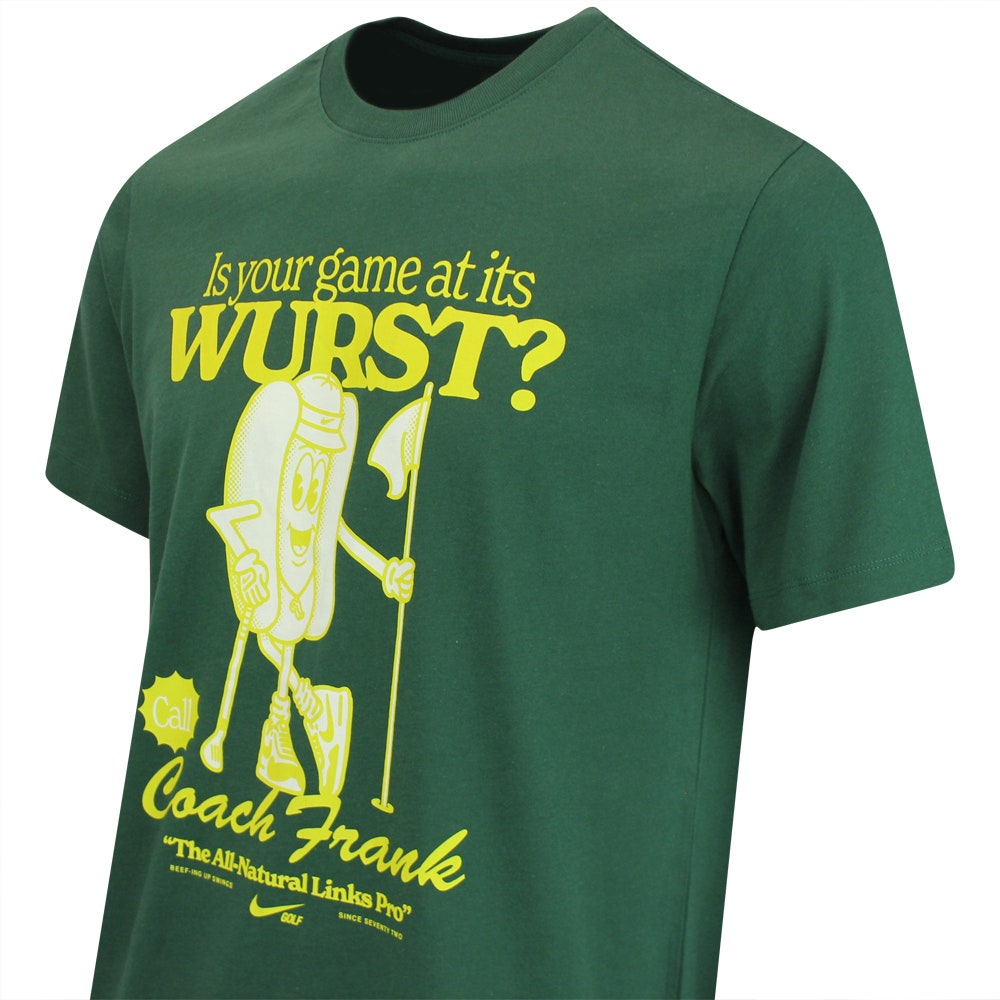 Nike Golf T-Shirt - Coach Frank Tee - Fir FA25