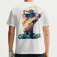 Nike Golf T-Shirt - NK Loose Fit DNA Print Tee - White FA26