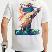 Nike Golf T-Shirt - NK Loose Fit DNA Print Tee - White FA26