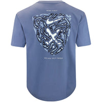 Nike Golf T-Shirt - NK Loose Fit Open Camo Tee - Diffused Blue FA26