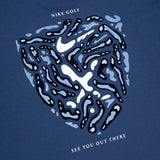 Nike Golf T-Shirt - NK Loose Fit Open Camo Tee - Diffused Blue FA26
