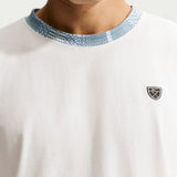Nike Golf T-Shirt - NK Retro Loose Fit Tartan Tee - Sail SP26