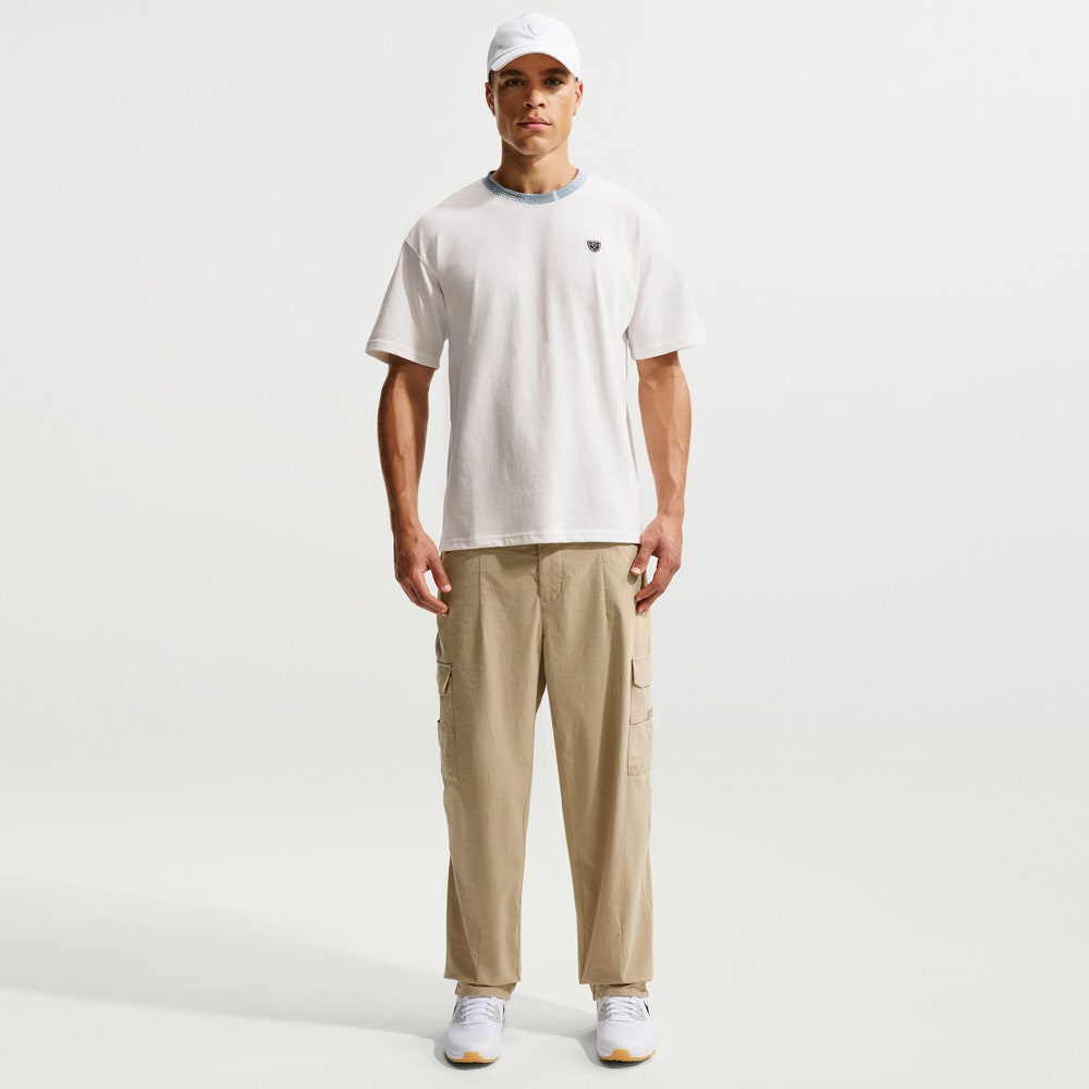 Nike Golf T-Shirt - NK Retro Loose Fit Tartan Tee - Sail SP26