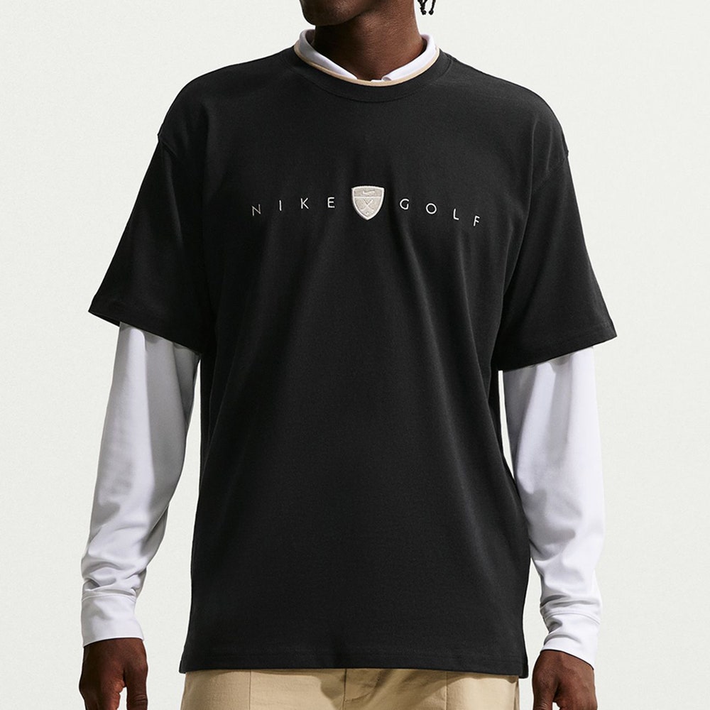 Nike Golf T-Shirt - NK Retro Loose Fit Tee - Black SU26