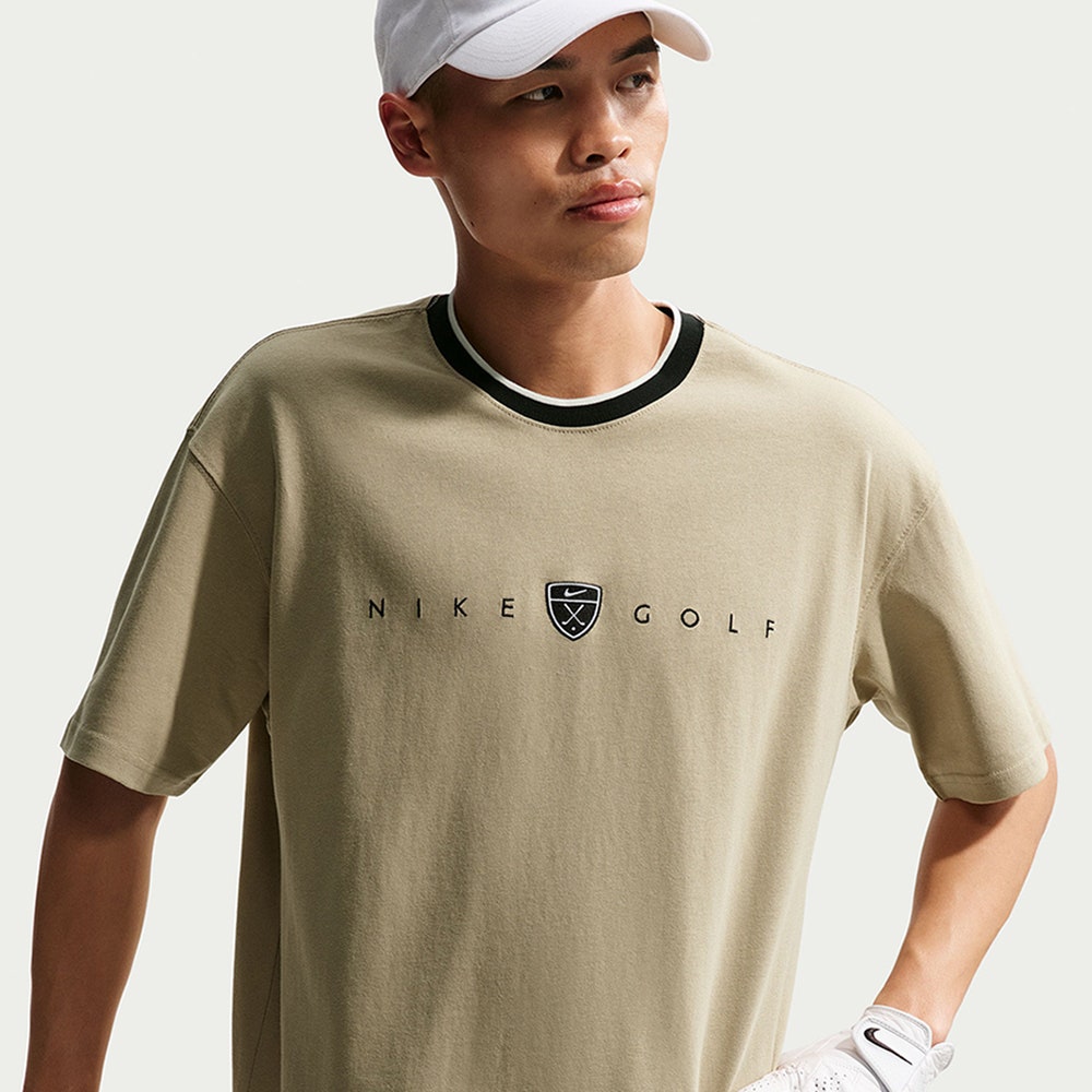 Nike Golf T-Shirt - NK Retro Loose Fit Tee - Limestone SU26