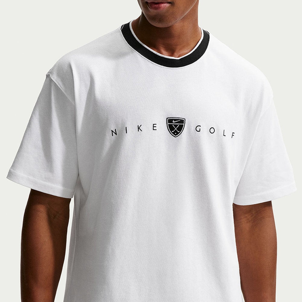 Nike Golf T-Shirt - NK Retro Loose Fit Tee - White SU26