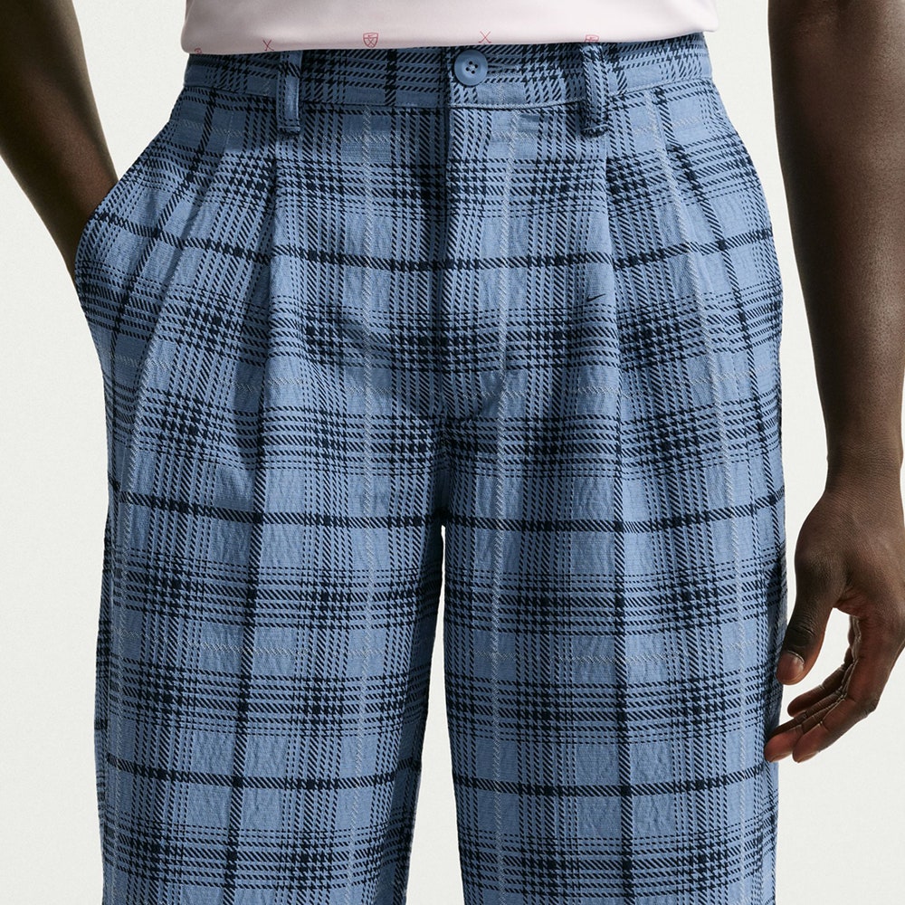 Nike Golf Trousers - NK Tartan Loose Fit Pant - Work Blue SU26