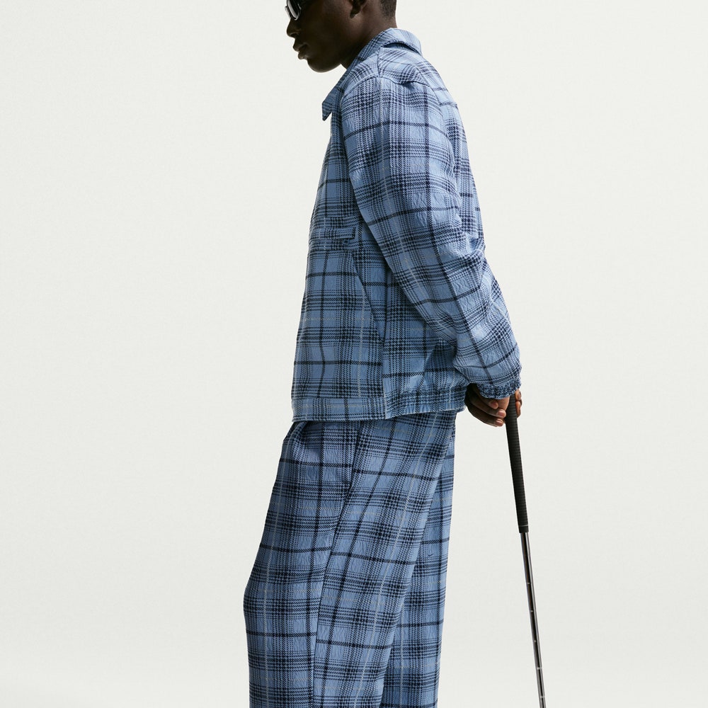 Nike Golf Trousers - NK Tartan Loose Fit Pant - Work Blue SU26