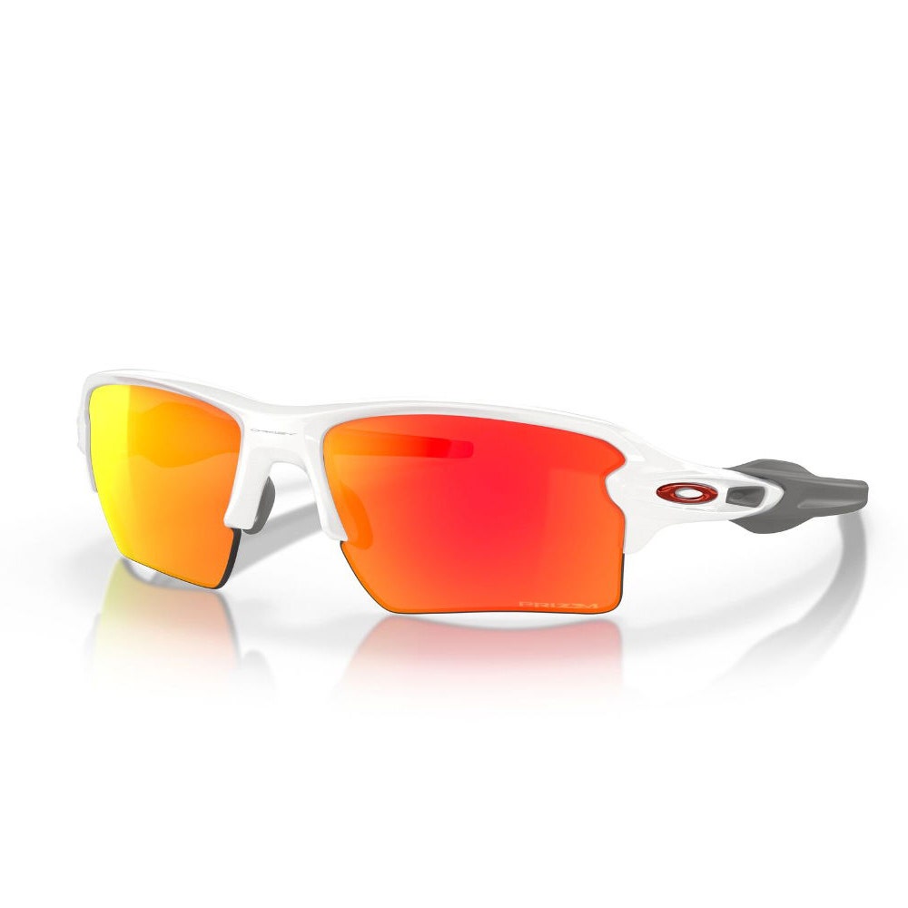 Oakley Golf Sunglasses - Flak 2.0 XL - Polished White - Prizm Ruby 2025