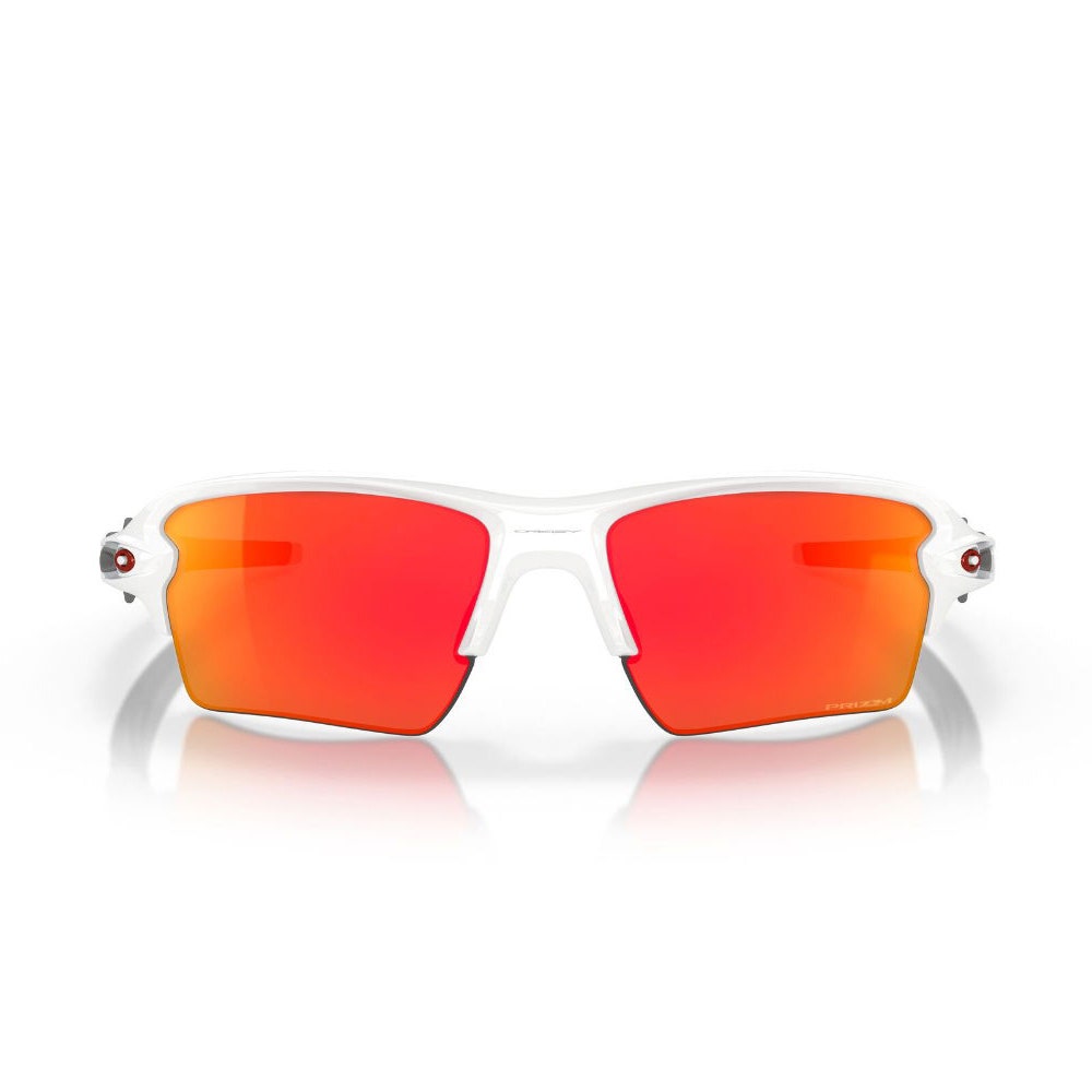 Oakley Golf Sunglasses - Flak 2.0 XL - Polished White - Prizm Ruby 2025