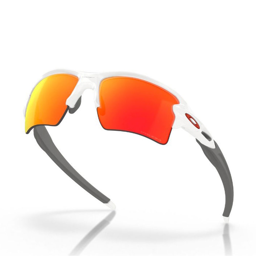 Oakley Golf Sunglasses - Flak 2.0 XL - Polished White - Prizm Ruby 2025