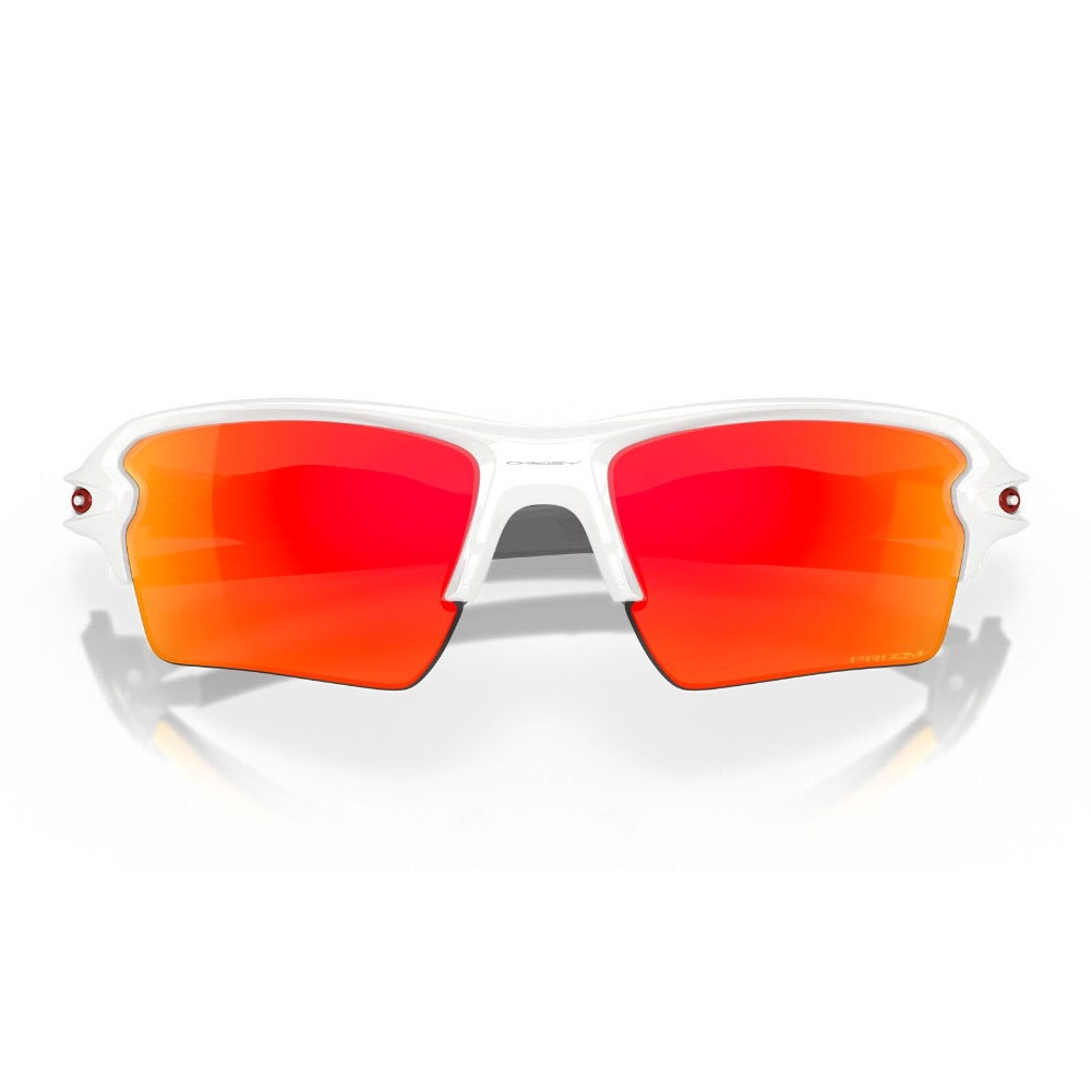 Oakley Golf Sunglasses - Flak 2.0 XL - Polished White - Prizm Ruby 2025