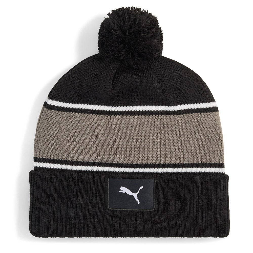 PUMA Golf Beanie - Sport Pom Beanie - Black AW26