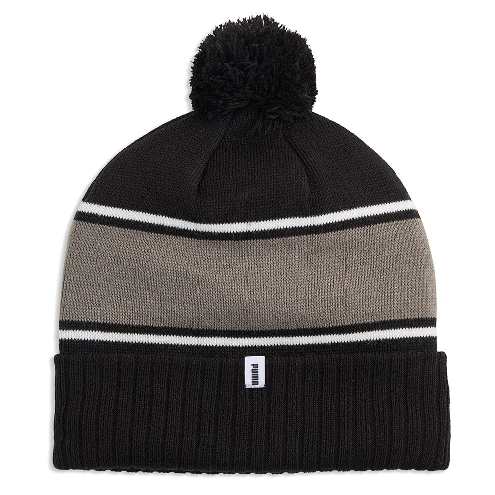 PUMA Golf Beanie - Sport Pom Beanie - Black AW26