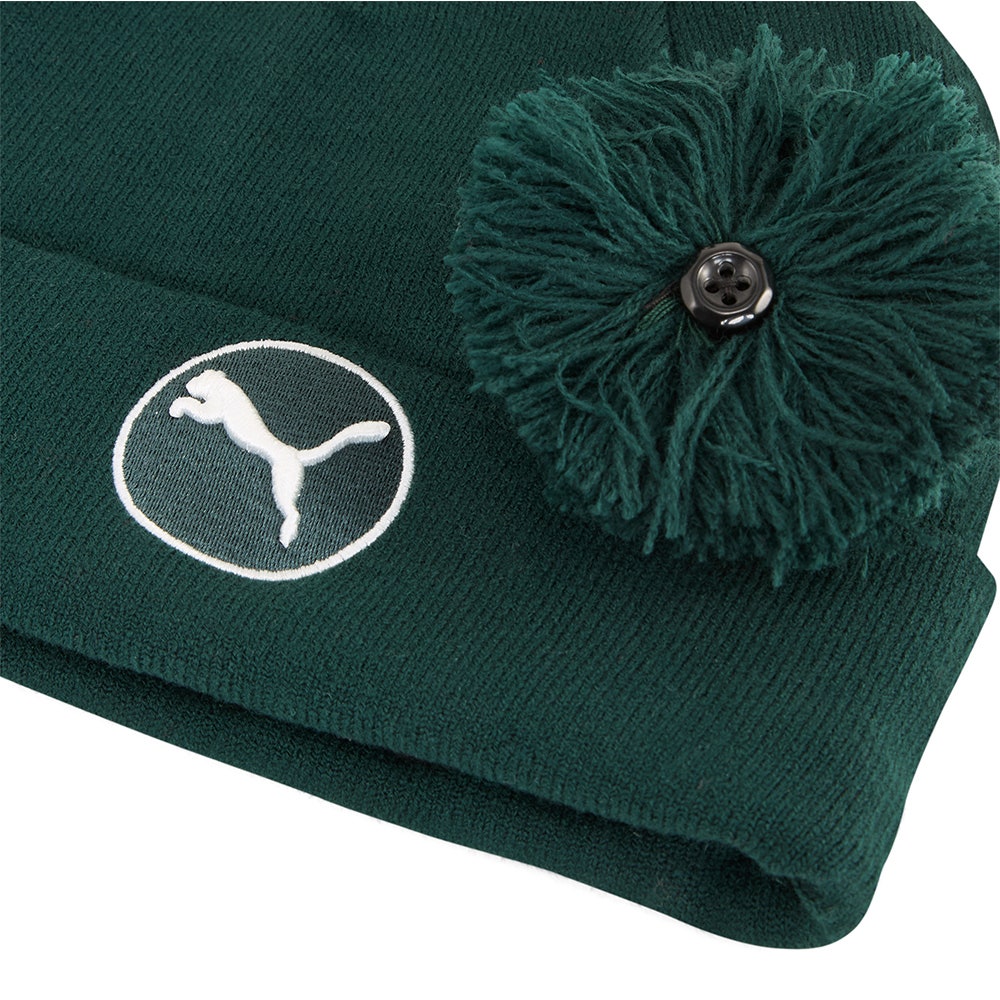PUMA Golf Beanie - WRMLBL Removable Pom - Green Terrain AW25