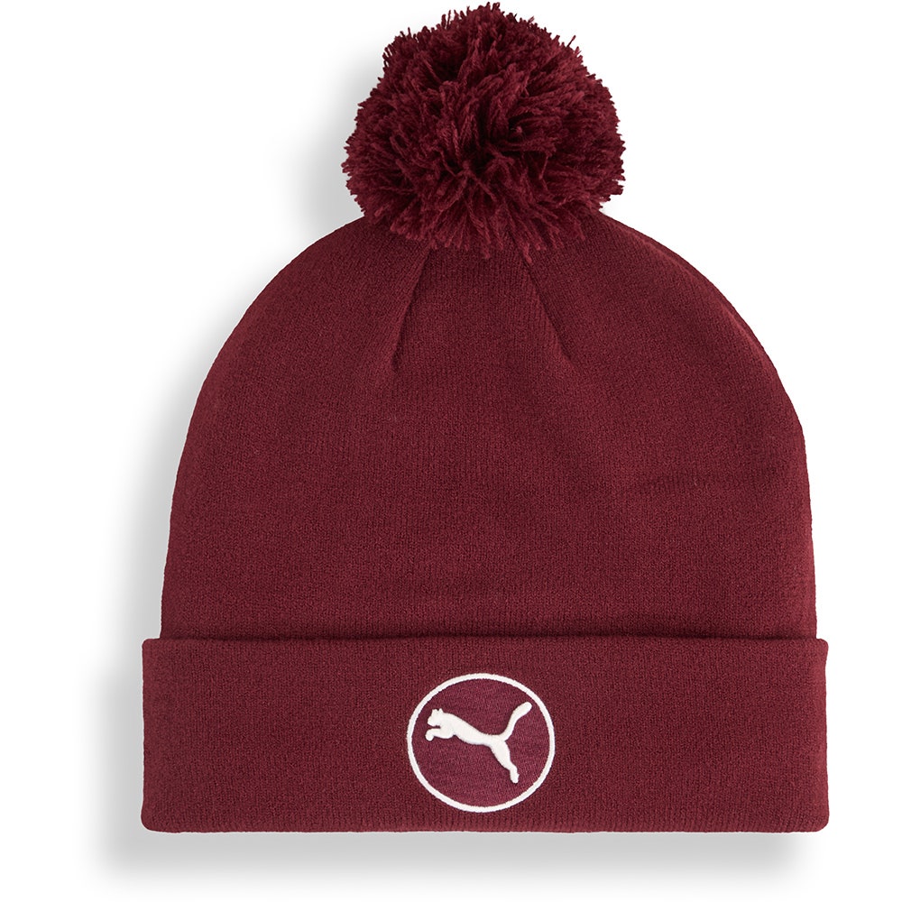 PUMA Golf Beanie - WRMLBL Removable Pom - Ruby Shimmer AW25