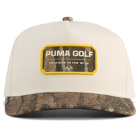 PUMA Golf Cap - REALTREE Precision Snapback - Alpine Snow AW26
