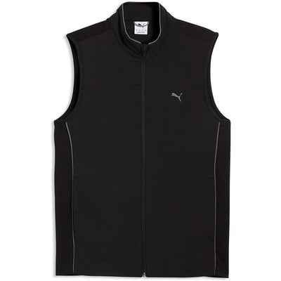 PUMA Golf Gilet - Cloudspun Fleece Hybrid Vest - Black AW26