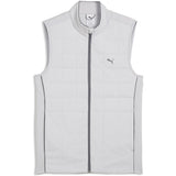 PUMA Golf Gilet - Cloudspun Fleece Hybrid Vest - Platino Grey AW26