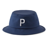 PUMA Golf Hat - P Logo Bucket - Navy Blazer SS25