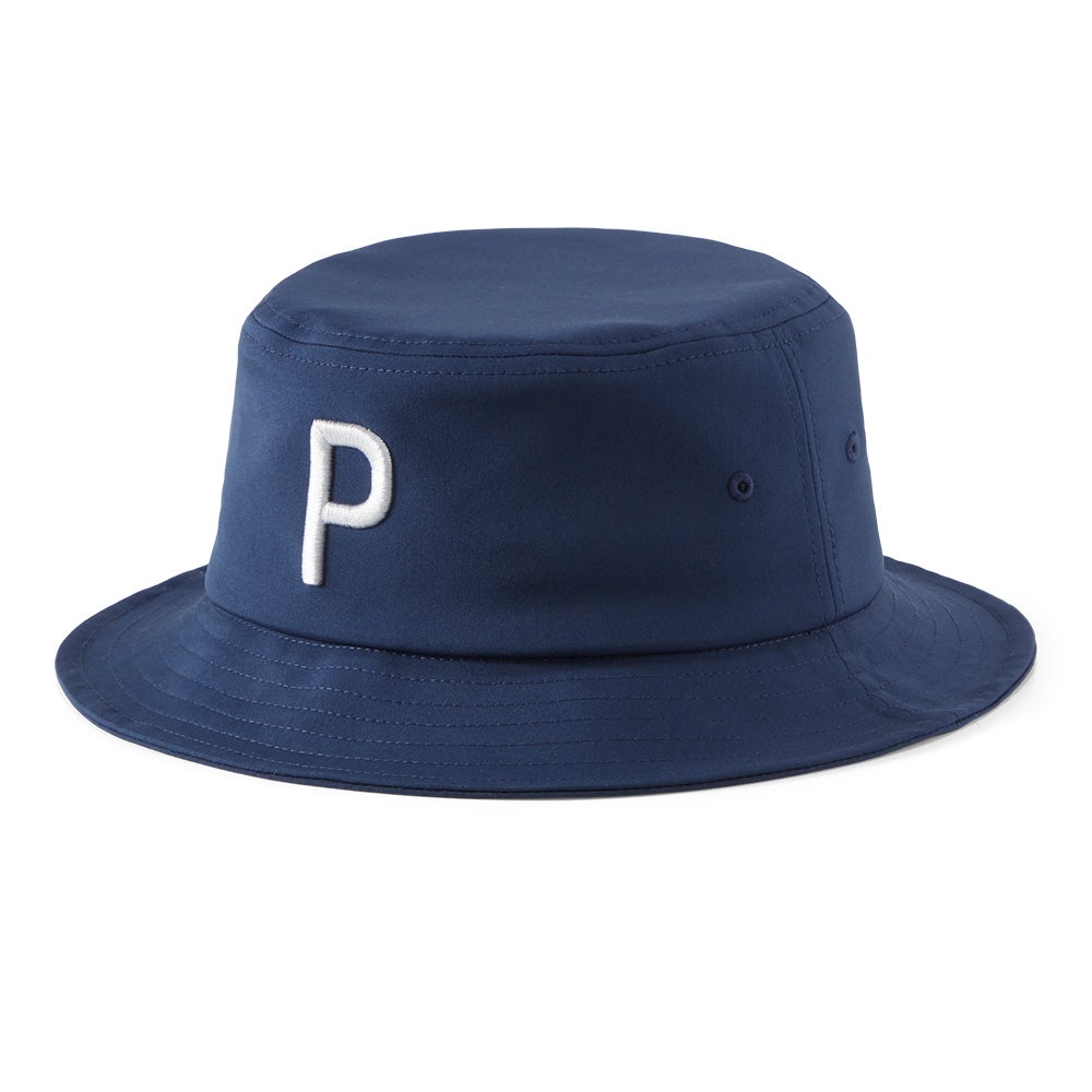 PUMA Golf Hat - P Logo Bucket - Navy Blazer SS25