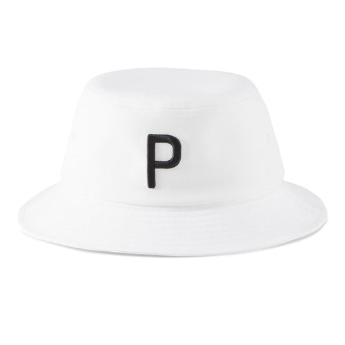 PUMA Golf Hat - P Logo Bucket - White Glow SS25