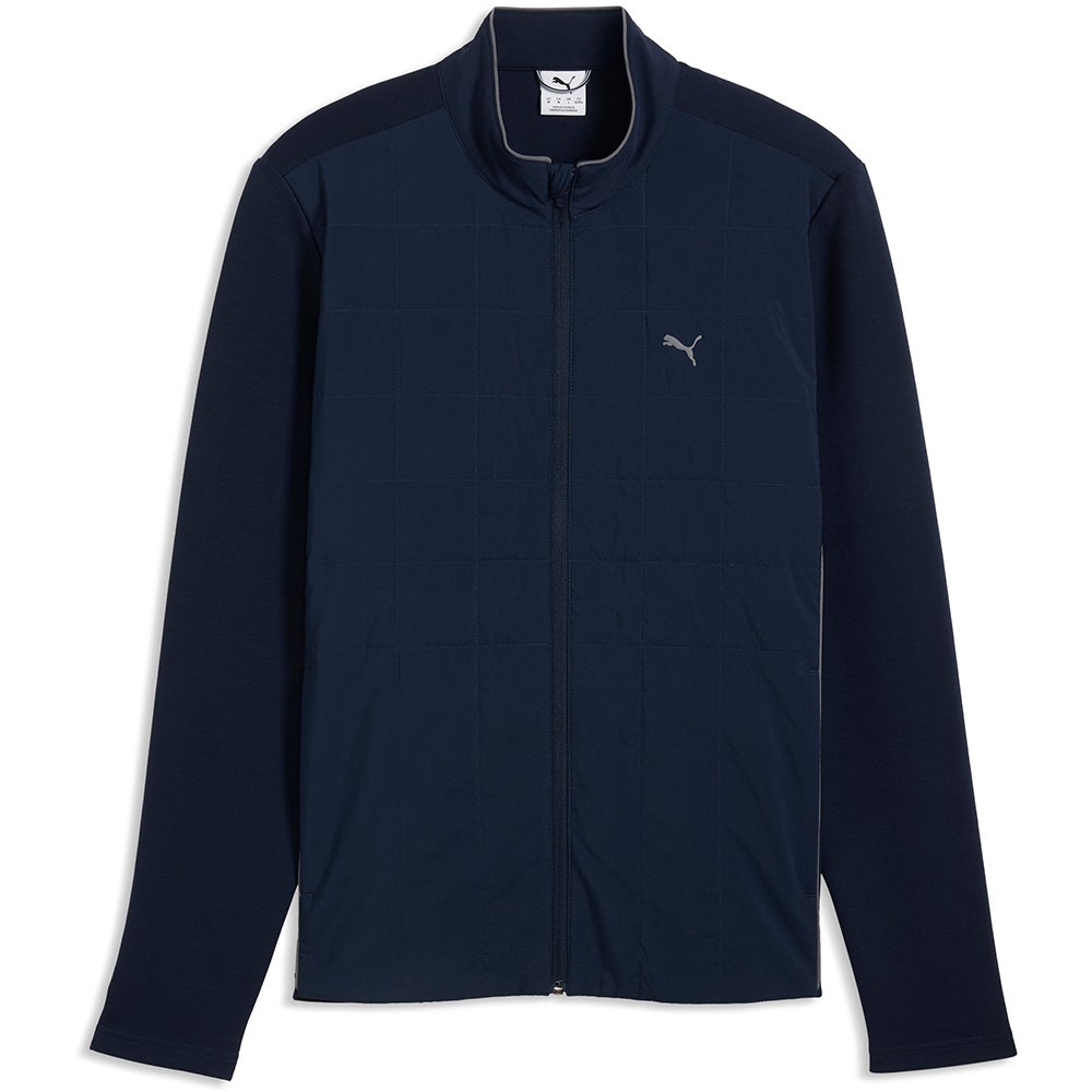 PUMA Golf Jacket - Cloudspun Fleece Hybrid FZ - Deep Navy AW26