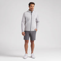PUMA Golf Jacket - Cloudspun Fleece Hybrid FZ - Platino Grey AW26