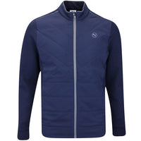 PUMA Golf Jacket - Cloudspun Fleece Hybrid Jacket - Deep Navy SS26
