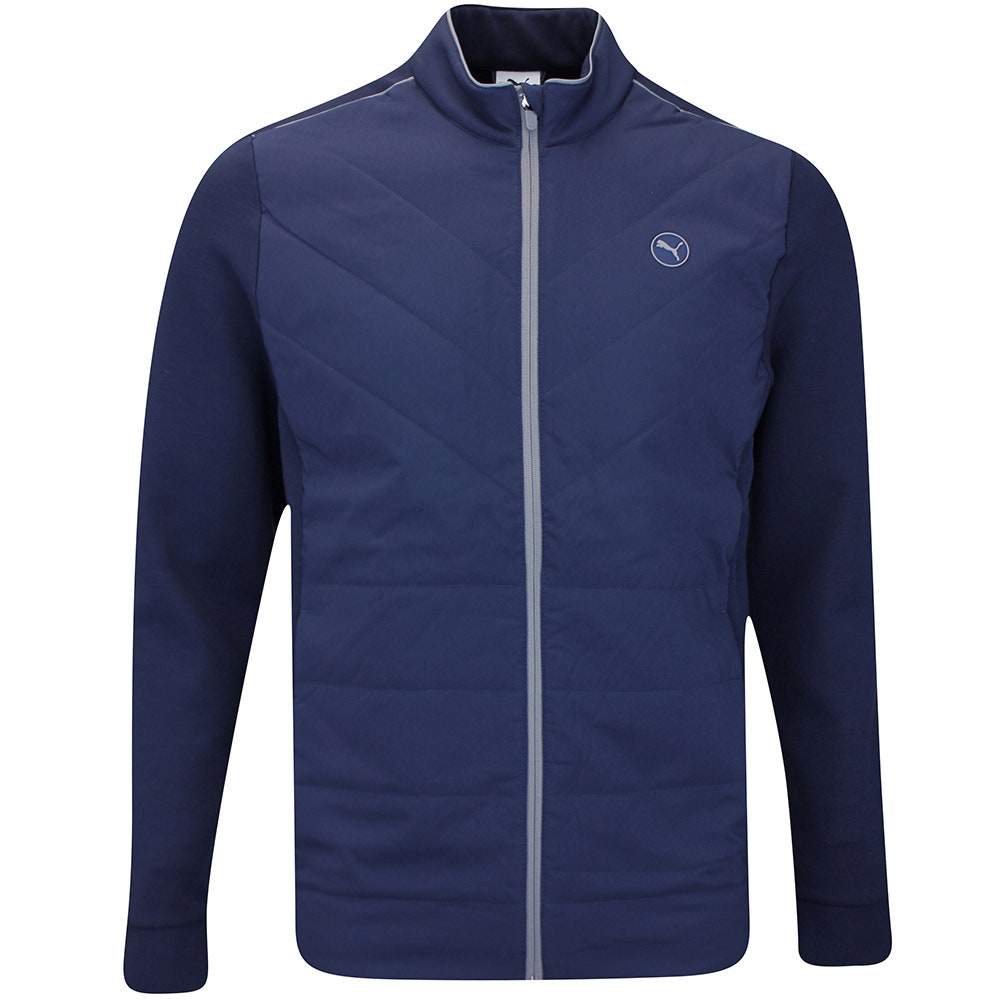 PUMA Golf Jacket - Cloudspun Fleece Hybrid Jacket - Deep Navy SS26