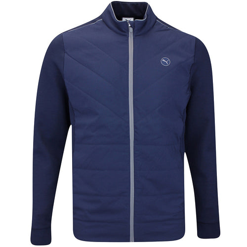 PUMA Golf Jacket - Cloudspun Fleece Hybrid Jacket - Deep Navy SS26
