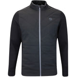 PUMA Golf Jacket - Cloudspun Fleece Hybrid Jacket - Puma Black SS26
