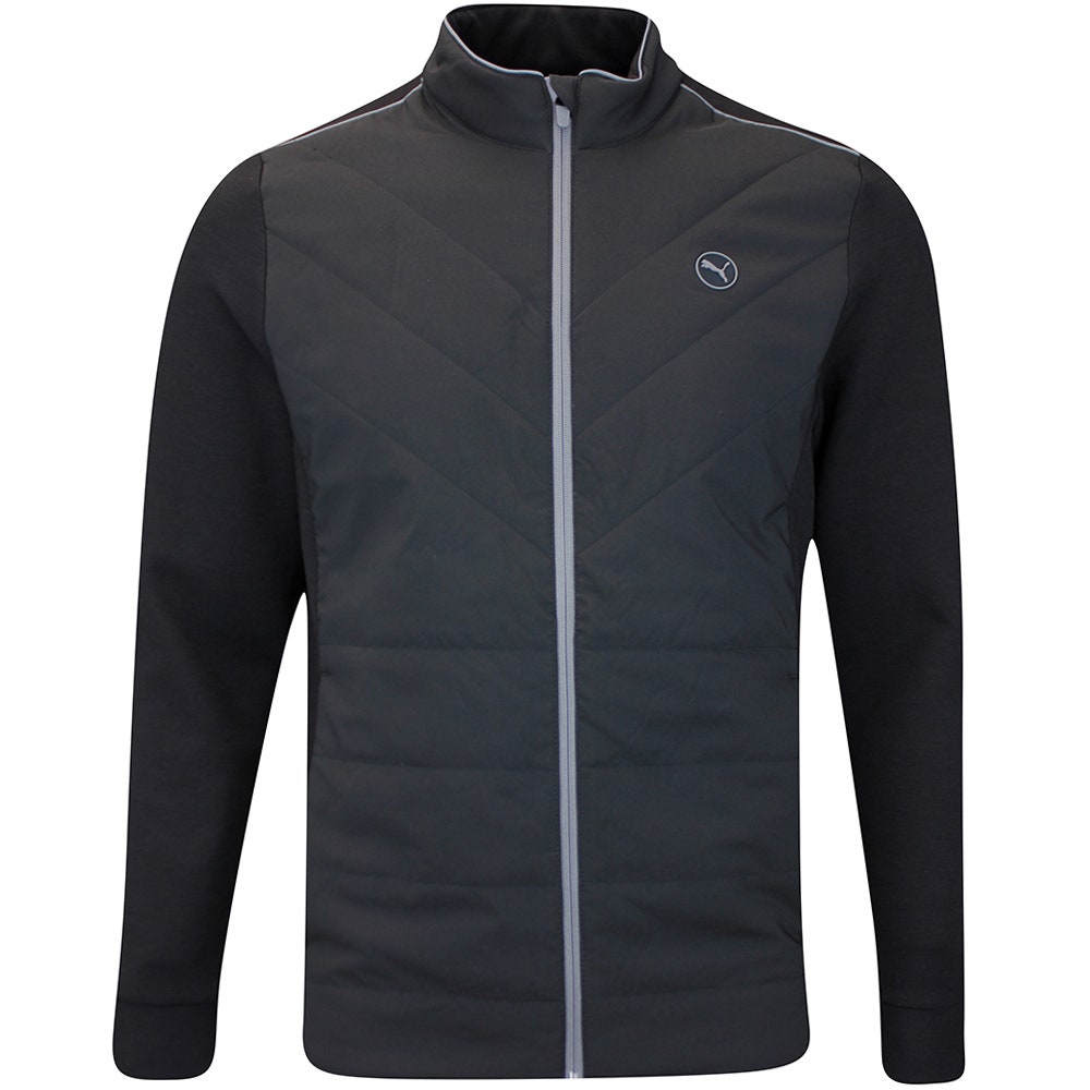 PUMA Golf Jacket - Cloudspun Fleece Hybrid Jacket - Puma Black SS26