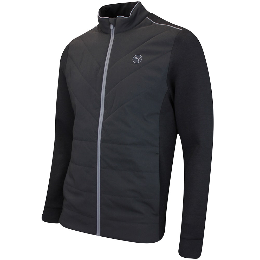 PUMA Golf Jacket - Cloudspun Fleece Hybrid Jacket - Puma Black SS26
