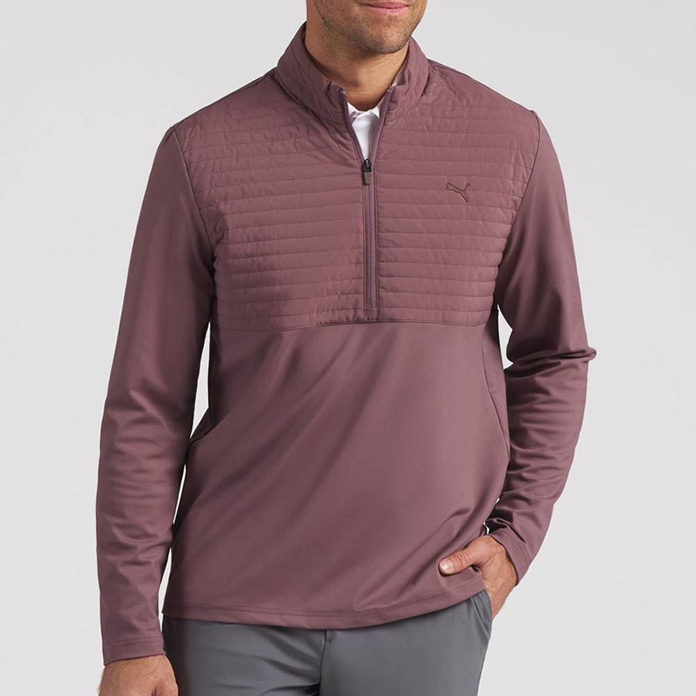 PUMA Golf Jacket - Cloudspun Tech Hybrid HZ - Rich Cocoa AW26