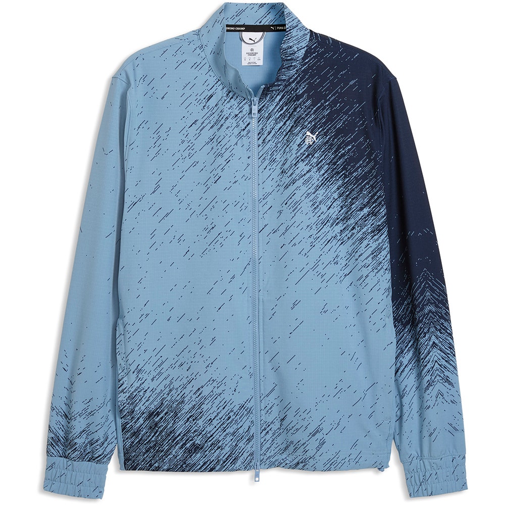 PUMA Golf Jacket - RC Printed Wind FZ - Zen Blue SS26