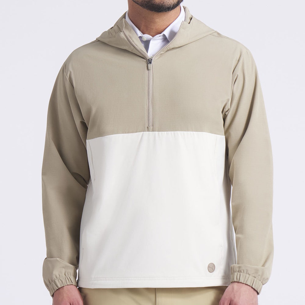 PUMA Golf Jacket - Ripguard Anorak Hoodie - Ice Coffee AW25